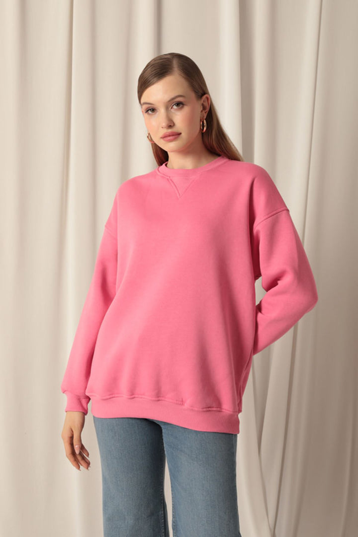KKT Zero Collar Women's Pink Sweater - Galátsi
