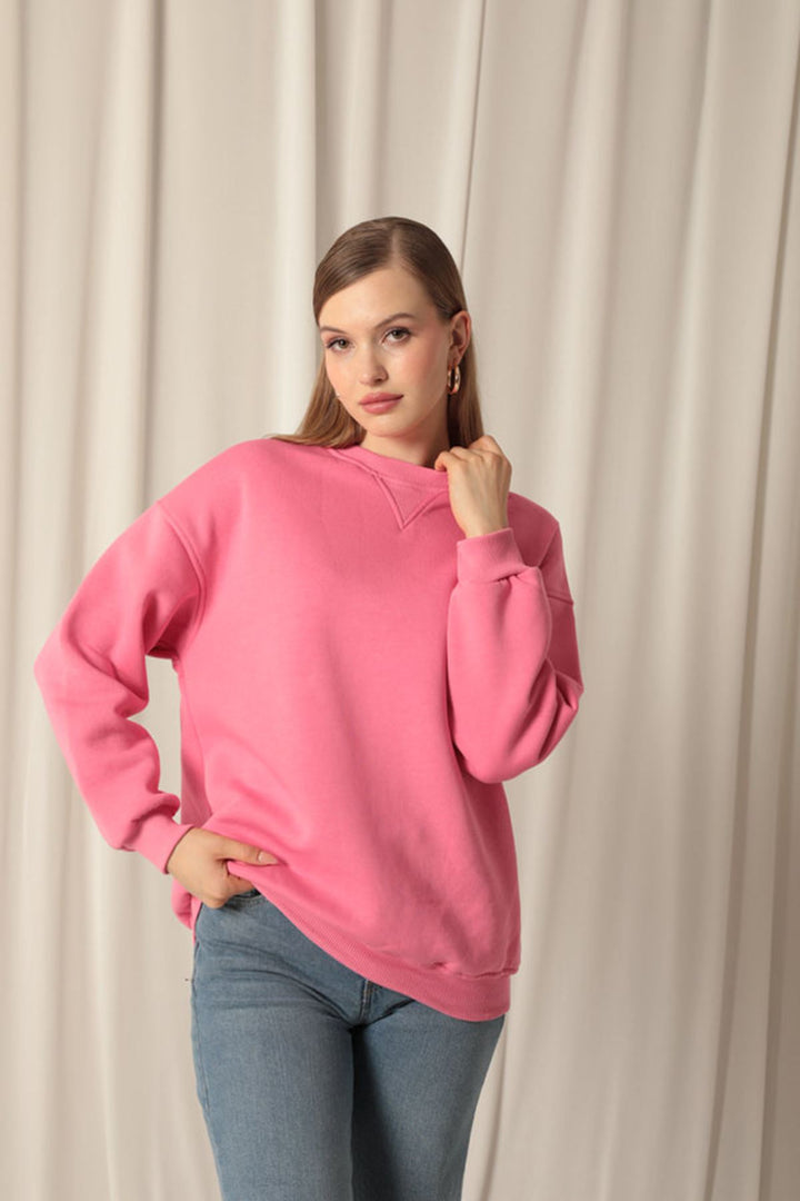 KKT Zero Collar Women's Pink Sweater - Galátsi