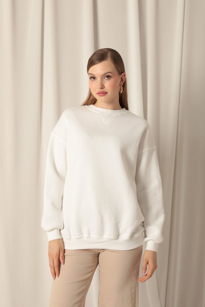 KKT Zero Collar Women's Ecru Sweat - Salzburg