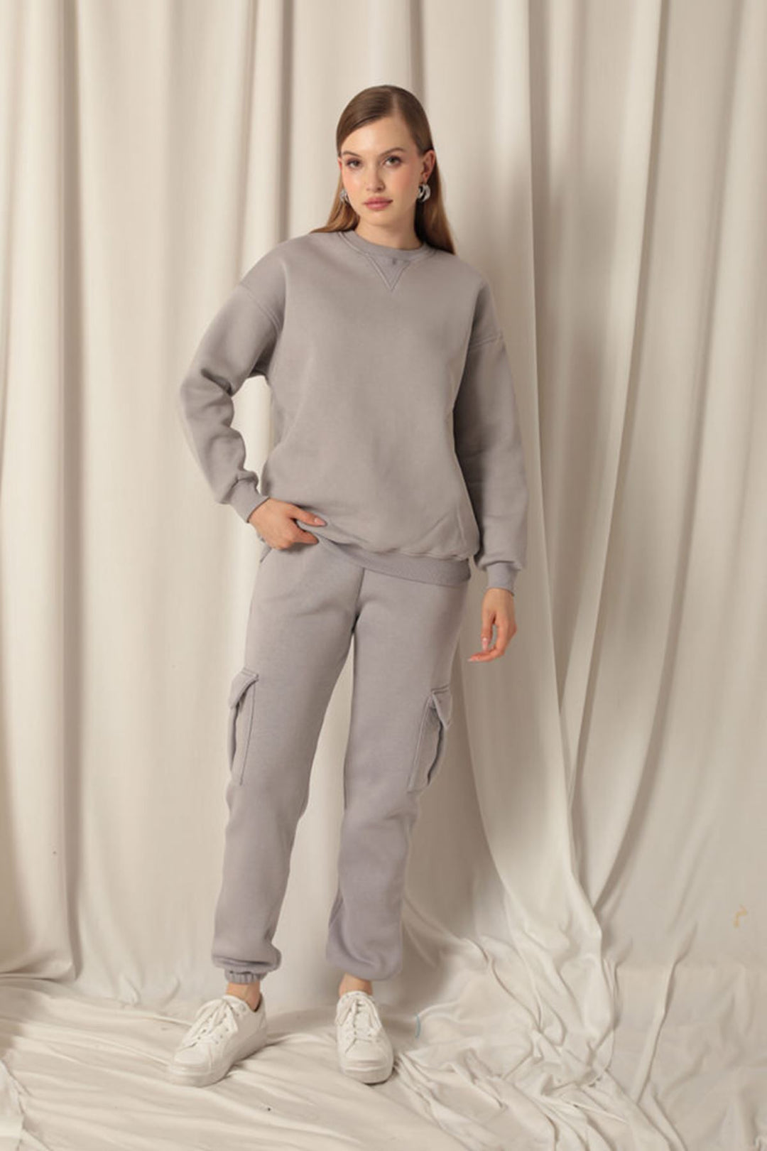 KKT Women's Zero Collar Dark Grey Sweater - Siegburg