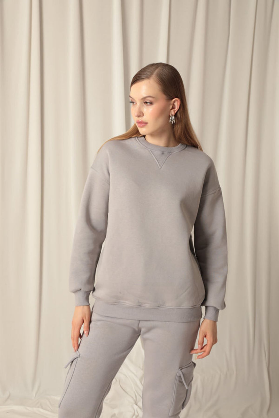 KKT Women's Zero Collar Dark Grey Sweater - Siegburg