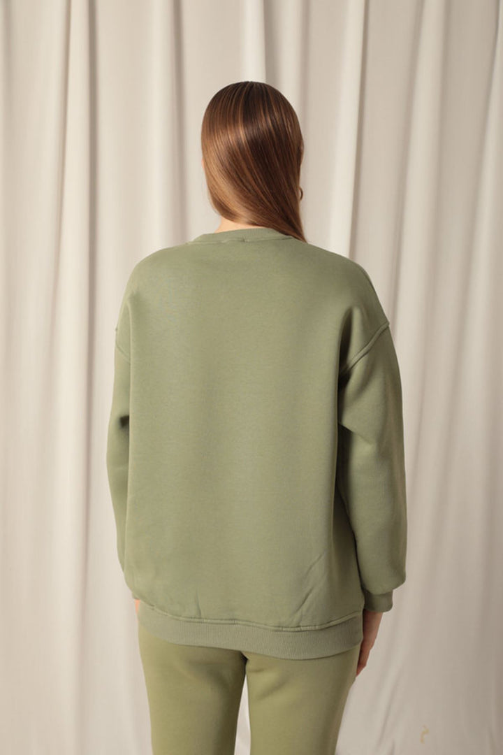 KKT Zero Collar Women's Khaki Sweater - Podujevë