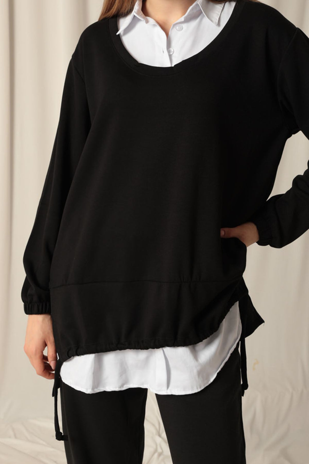 KKT Modal Fabric Shirt Women's Black Sweat - Northcote