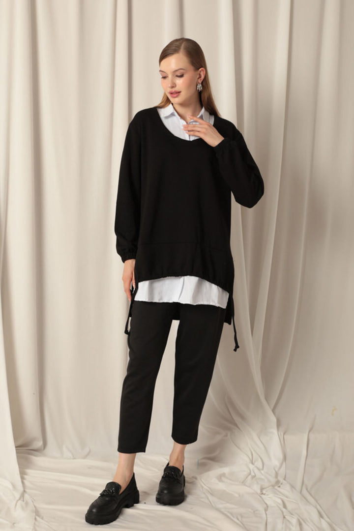 KKT Modal Fabric Shirt Women's Black Sweat - Northcote