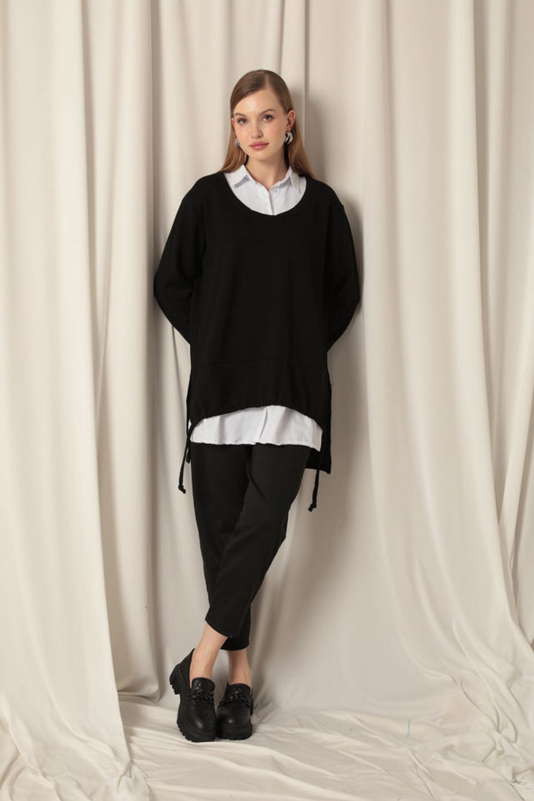 KKT Modal Fabric Shirt Women's Black Sweat - Northcote