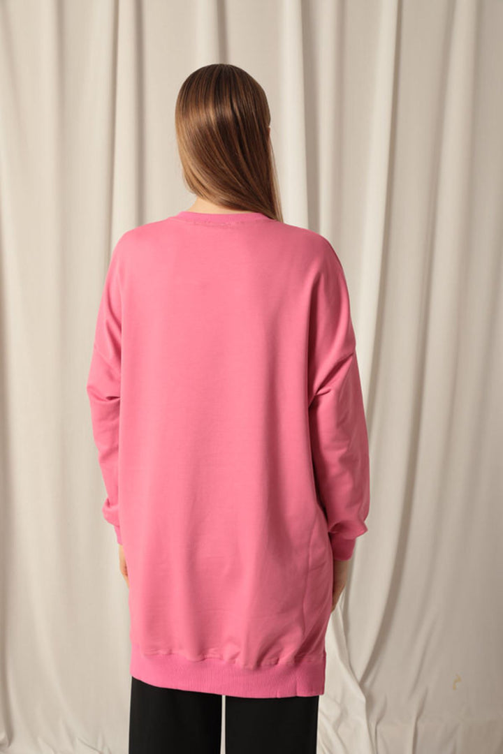 KKT Double Yarn Fabric Printed Women's Pink Sweat - Córdoba