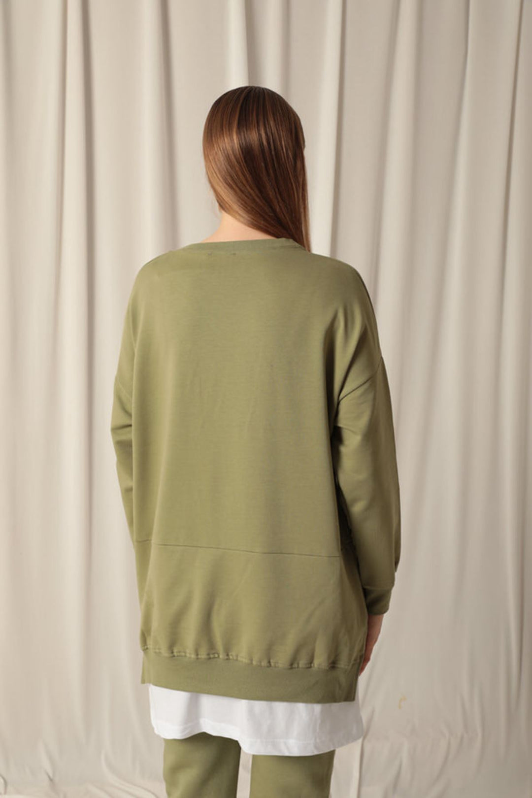KKT Two Thread Fabric Beautiful Embroidered Khaki Sweat - Ravensburg