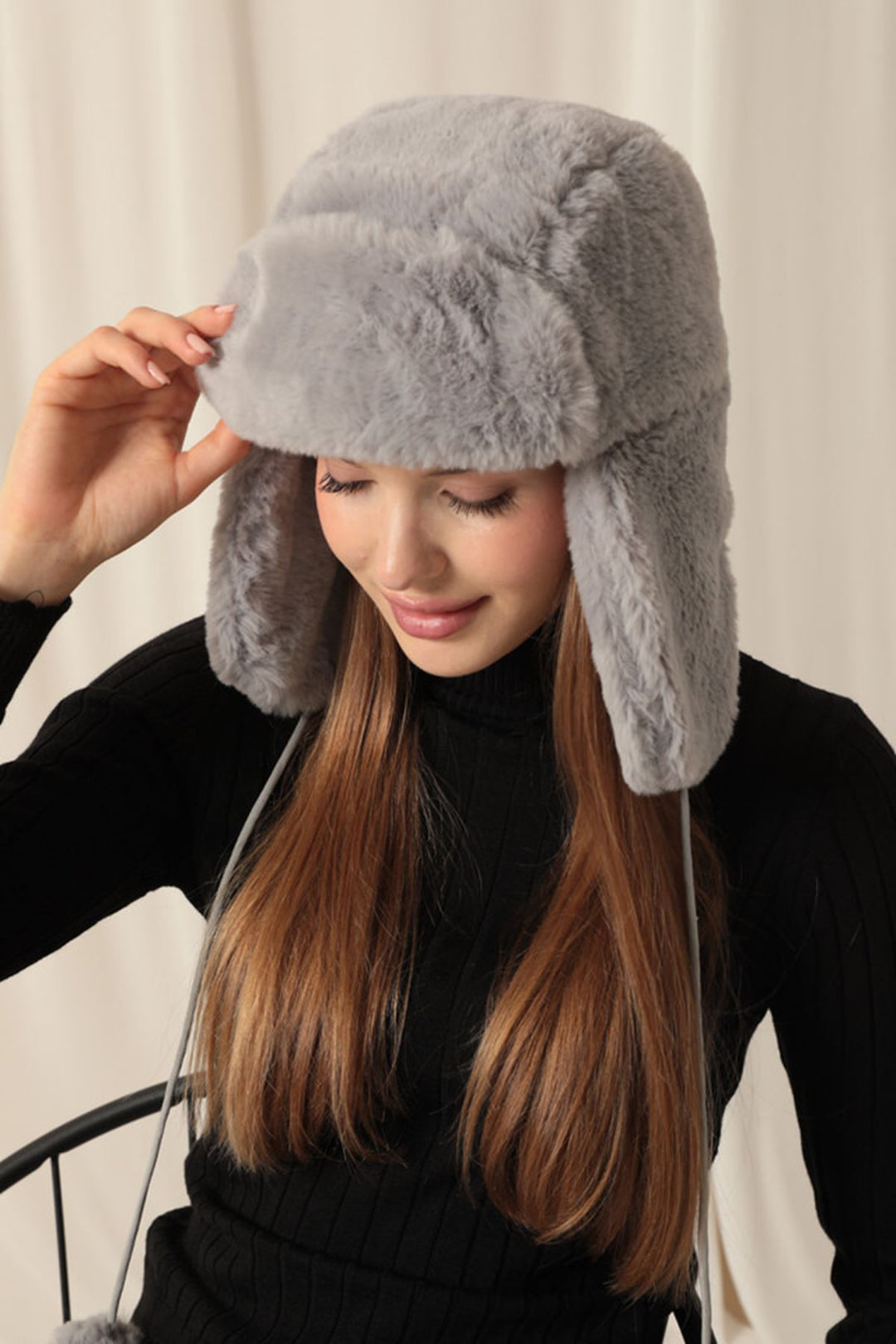 KKT Furry Women's Grey Pilot Hat - Erlangen