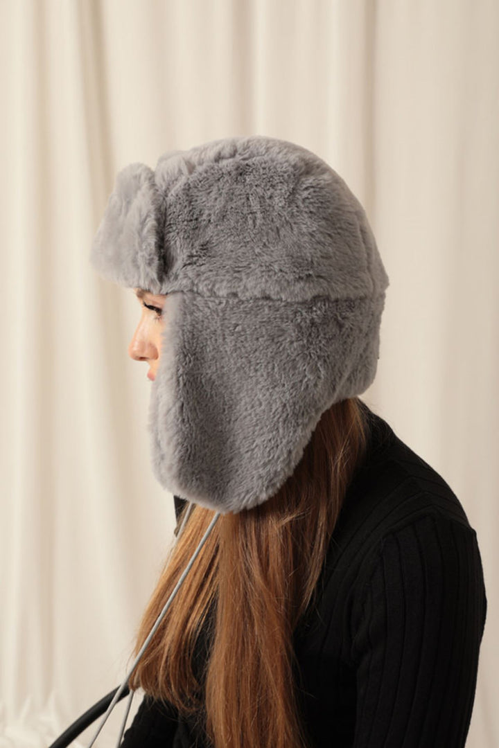 KKT Furry Women's Grey Pilot Hat - Erlangen