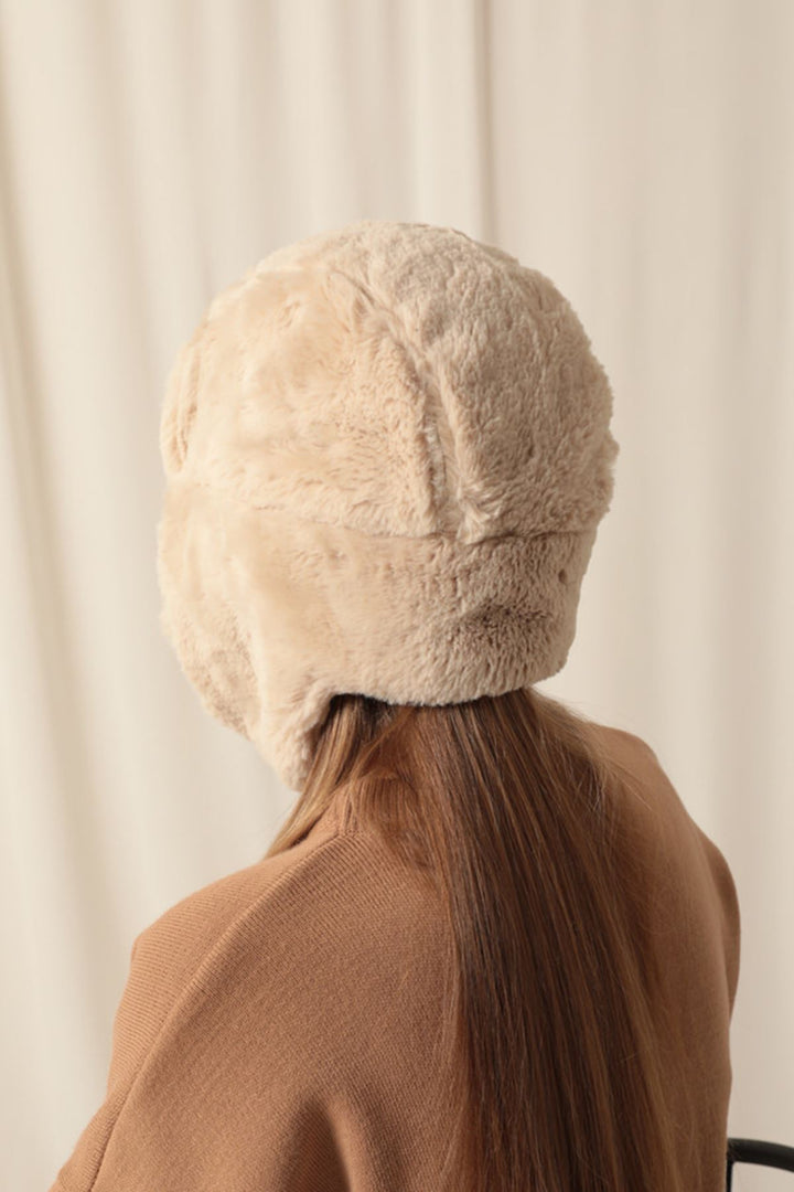 KKT Plush Women's Pilot Beige Hat - Hengelo