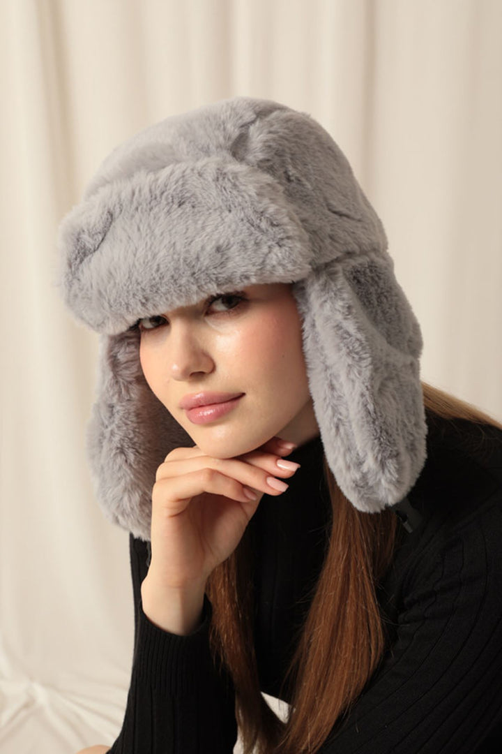 KKT Plush Women's Pilot Gray Hat - Bradford