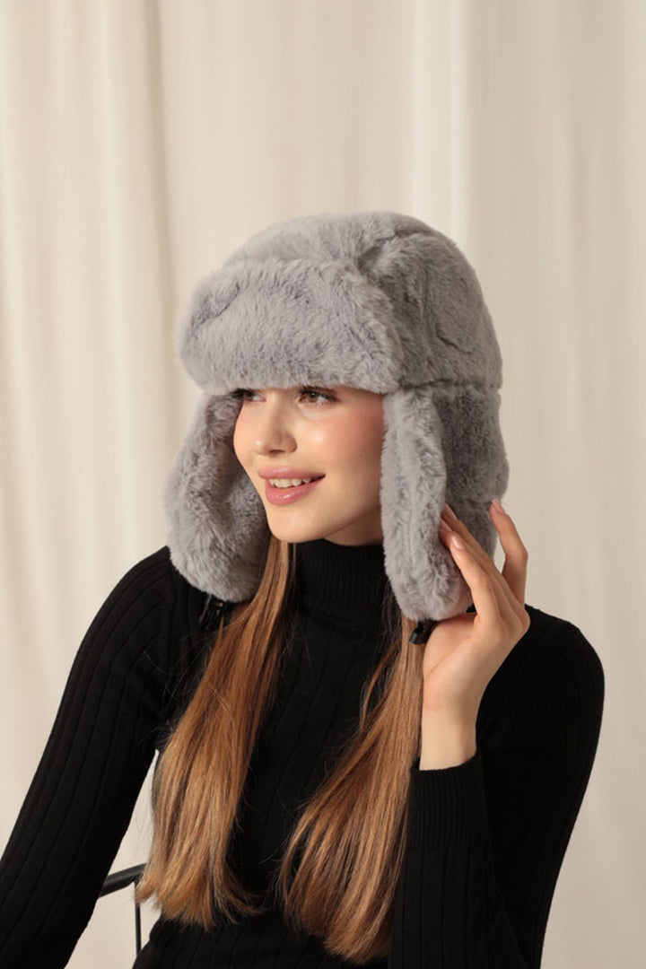 KKT Plush Women's Pilot Gray Hat - Bradford