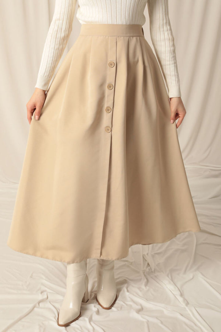 KKT Torino Fabric Women's Beige Skirt Suit - Chesapeake