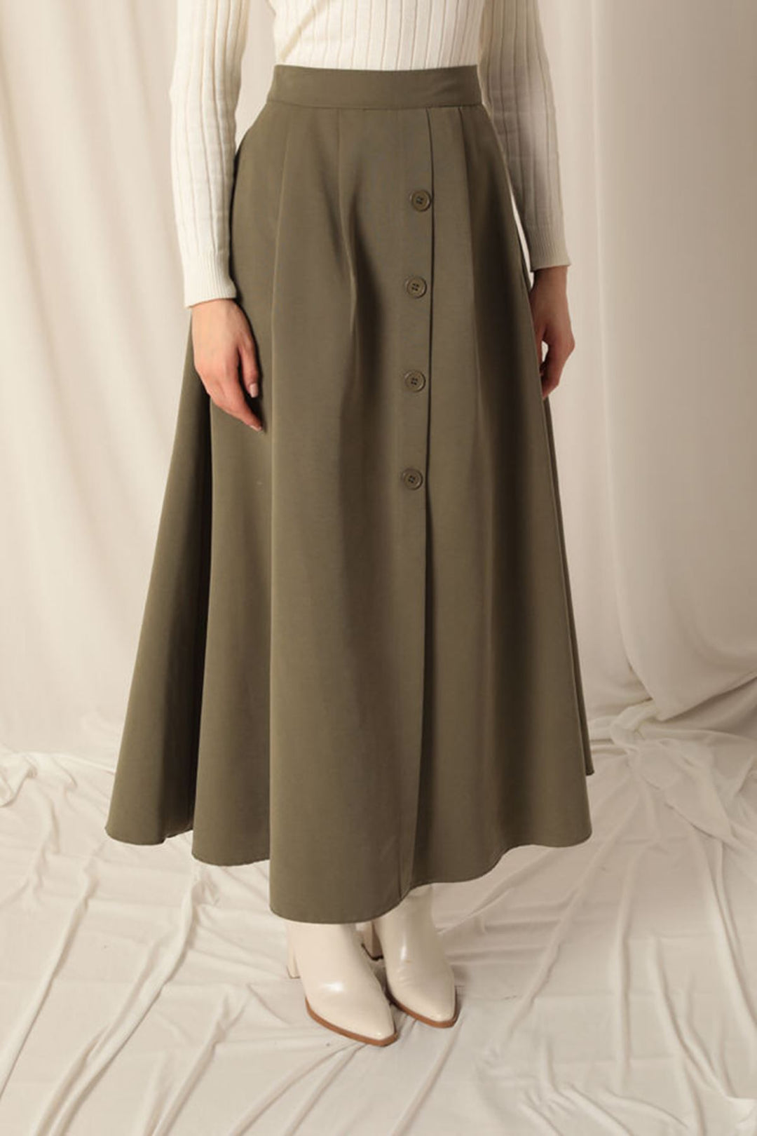 KKT Torino Fabric Women's Khaki Skirt Suit - Langford Station