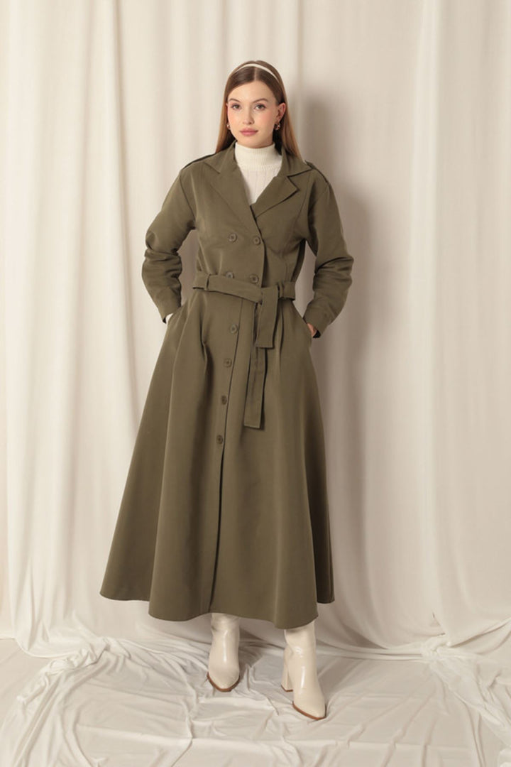 KKT Torino Fabric Women's Khaki Skirt Suit - Langford Station