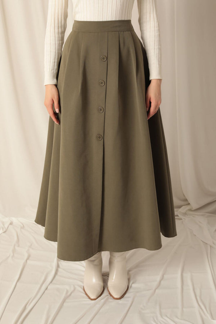 KKT Torino Fabric Women's Khaki Skirt Suit - Langford Station