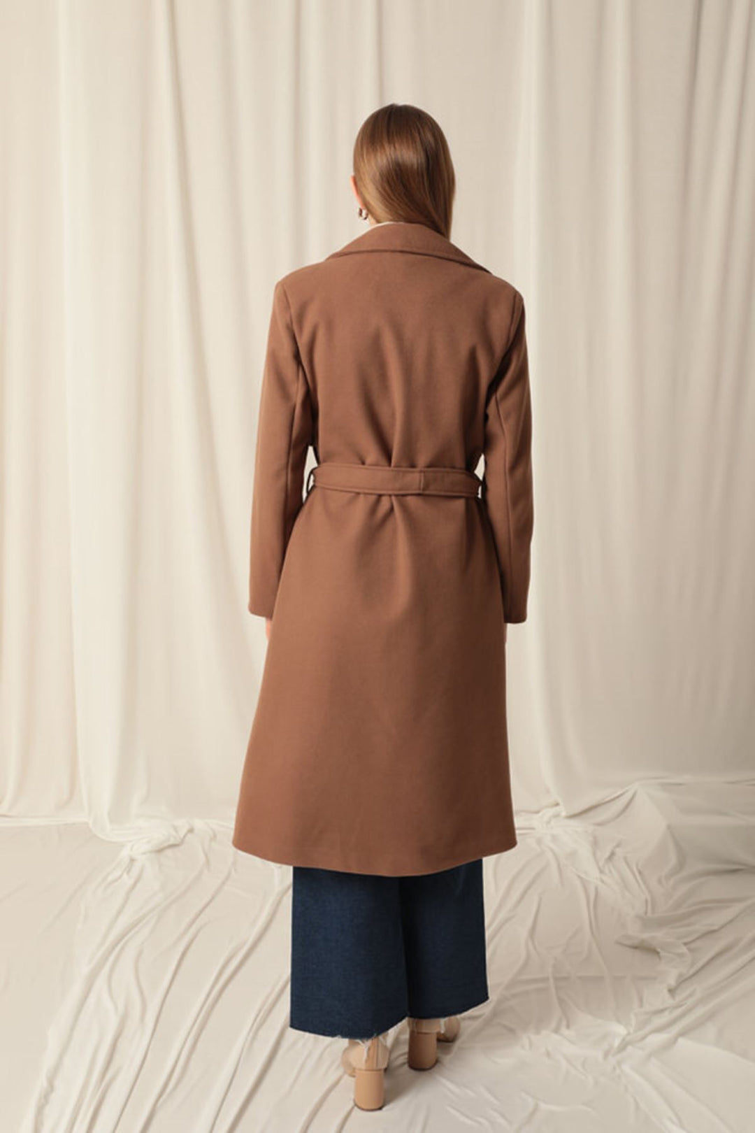 KKT Cashmere Fabric Women's Tan Coat - Tuttlingen