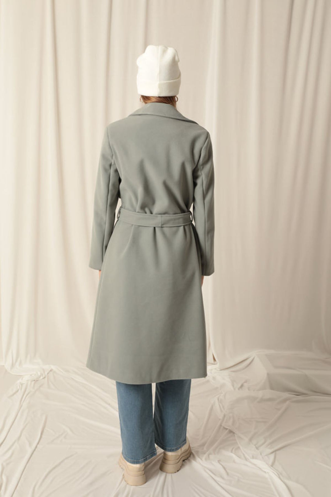 KKT Cashmere Fabric Women's Mint Coat - Philadelphia