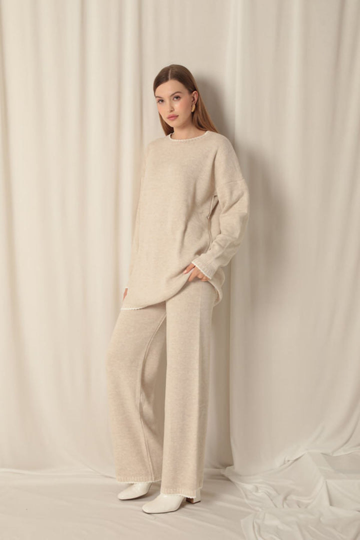 KKT Knitwear Fabric Women's Stone Set - Osnabrück