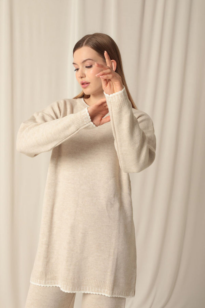 KKT Knitwear Fabric Women's Stone Set - Osnabrück