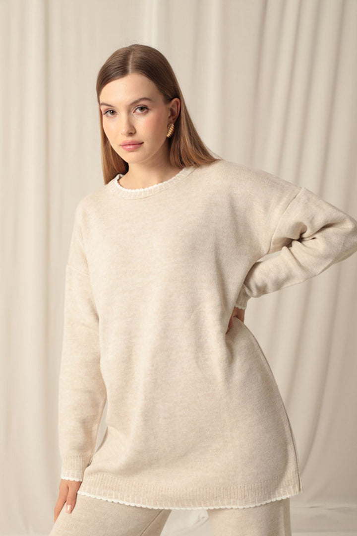 KKT Knitwear Fabric Women's Stone Set - Osnabrück