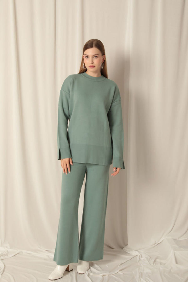 KKT Knitted Fabric Plain Women's Mint Suit - Mitcham