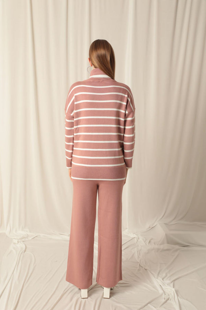 KKT Knitwear Fabric Women's Rose Dusty Suit - Trani