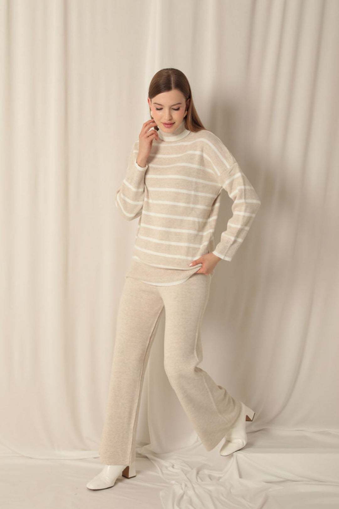 KKT Knitwear Fabric Women's Stone Set - Fürstenfeldbruck