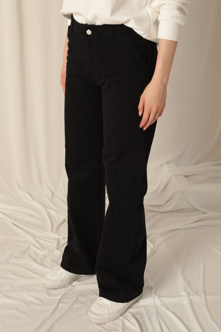 KKT Women's Wide Leg Black Trousers - Pittsburgh
