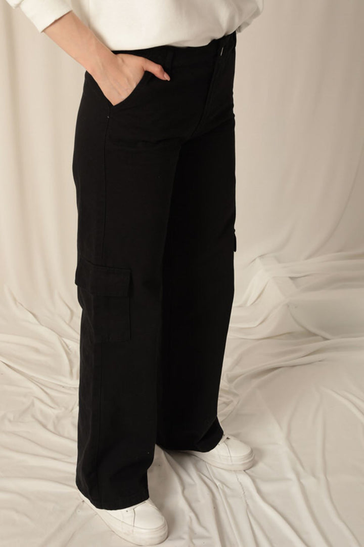 KKT Women's Wide Leg Black Trousers - Pittsburgh