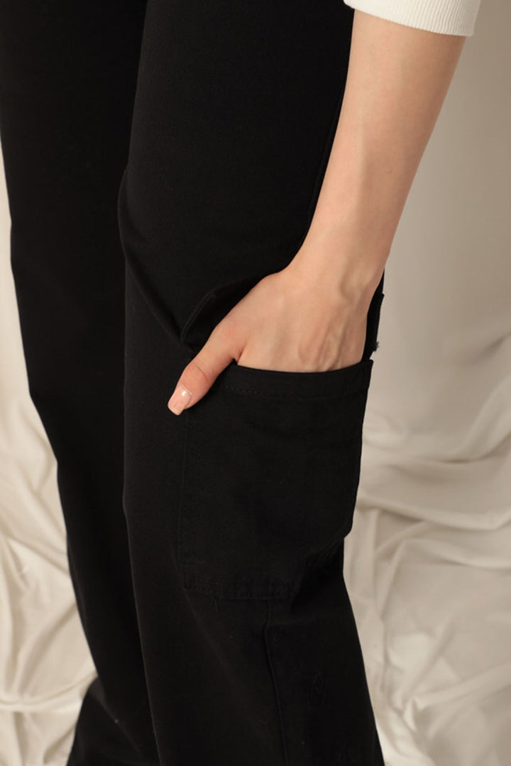 KKT Women's Wide Leg Black Trousers - Pittsburgh