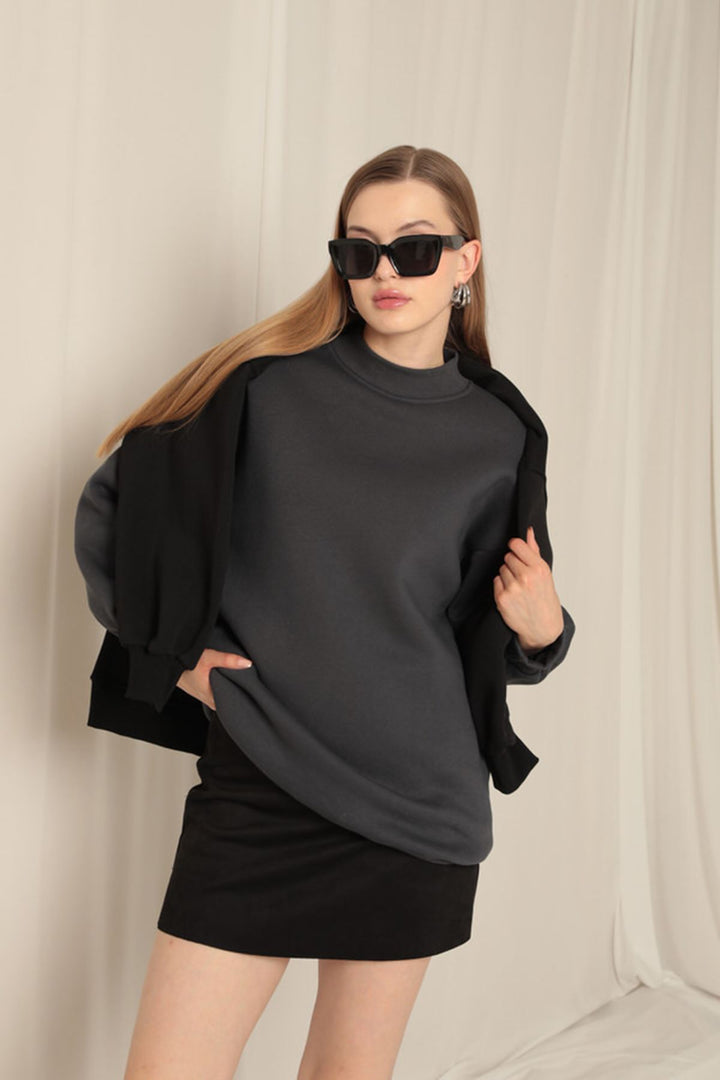 KKT Long Basic Women's Anthracite Sweat - Lisburn