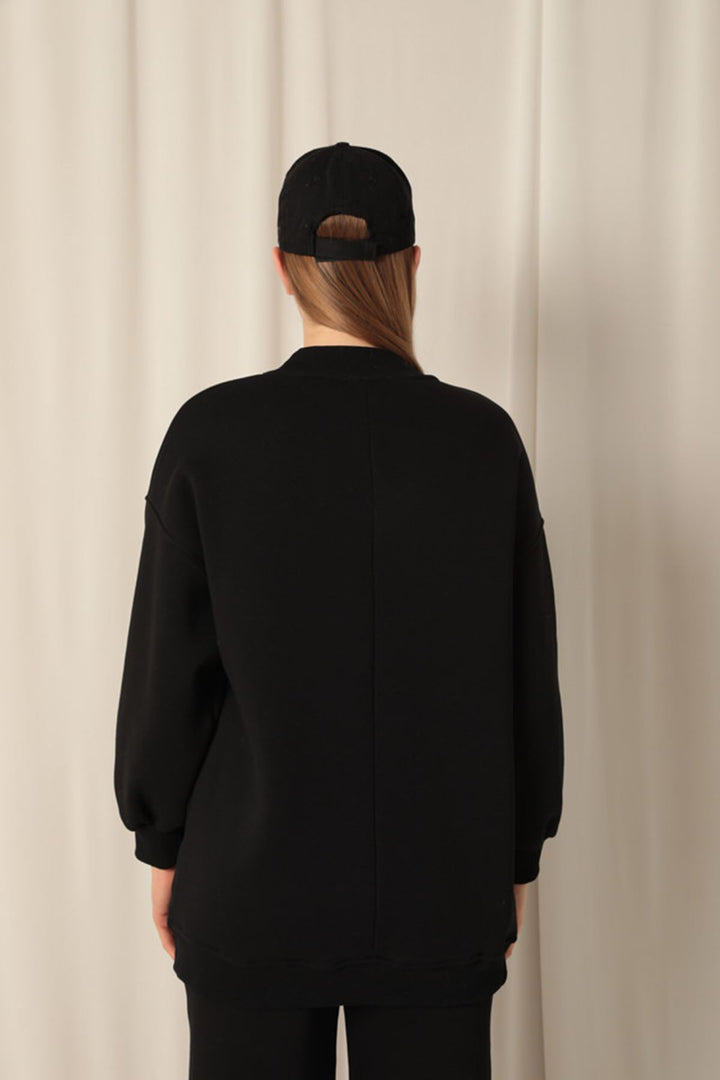 KKT Long Basic Women's Black Sweater - Barcelos
