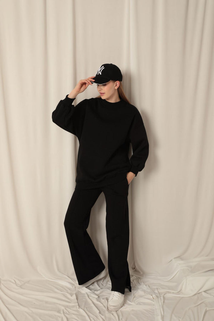 KKT Long Basic Women's Black Sweater - Barcelos