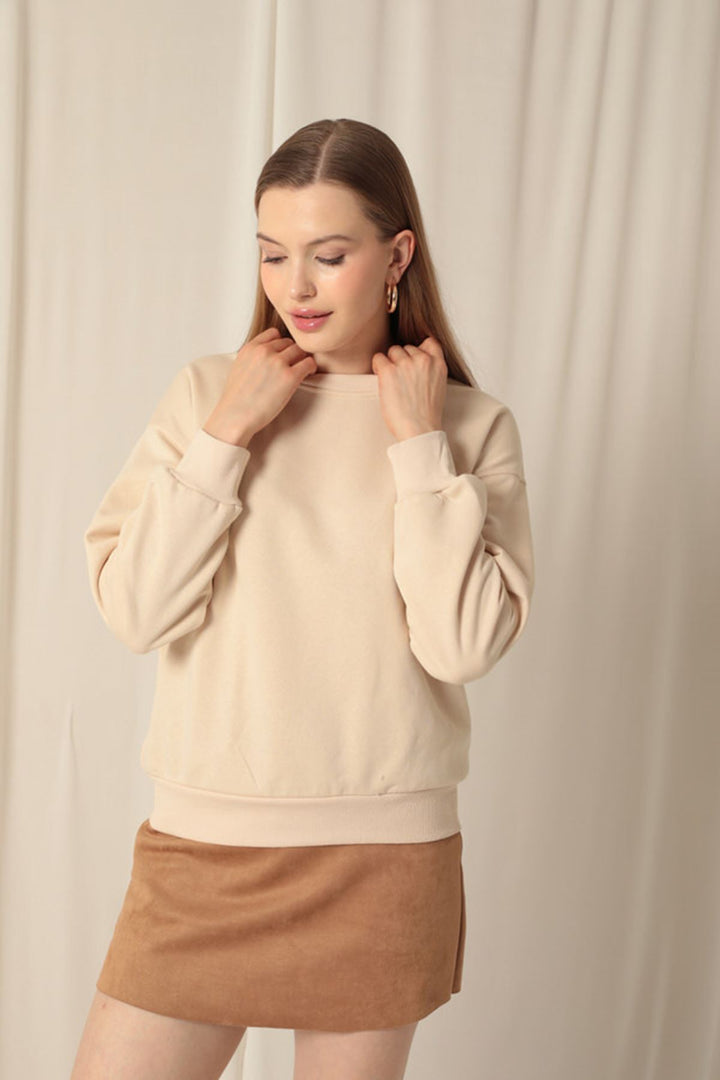 KKT Three Thread Fabric Basic Women's Stone Sweat - Tours