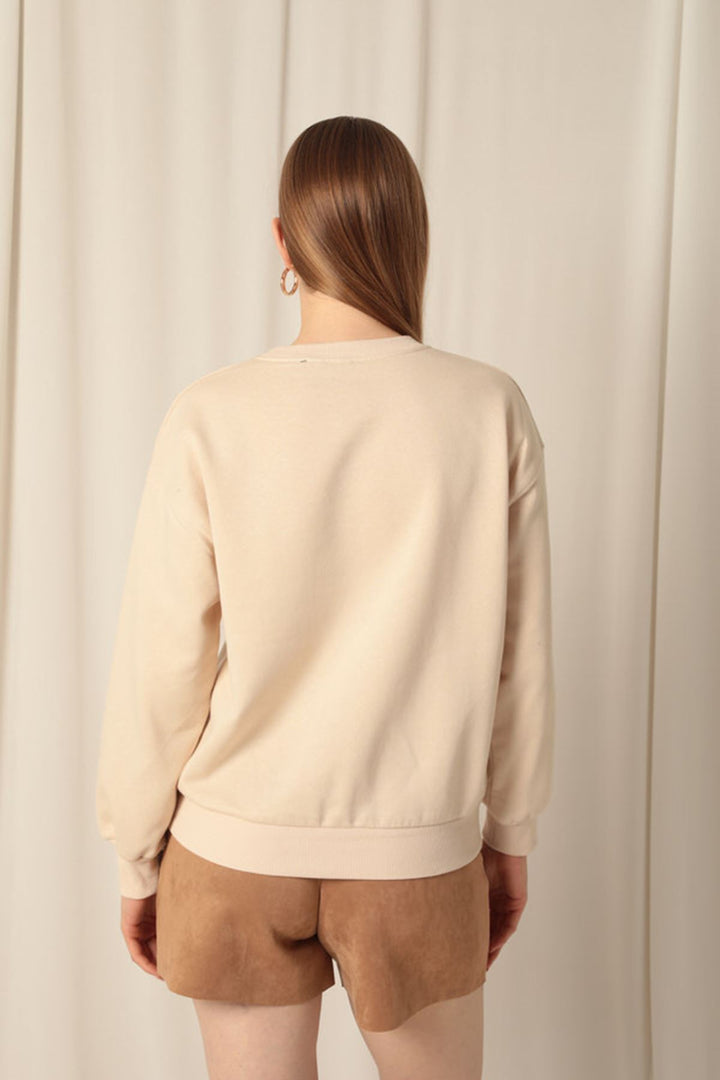 KKT Three Thread Fabric Basic Women's Stone Sweat - Tours