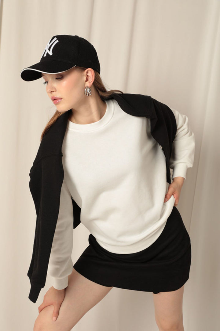 KKT Three Thread Fabric Basic Women's Ecru Sweat - Franklin