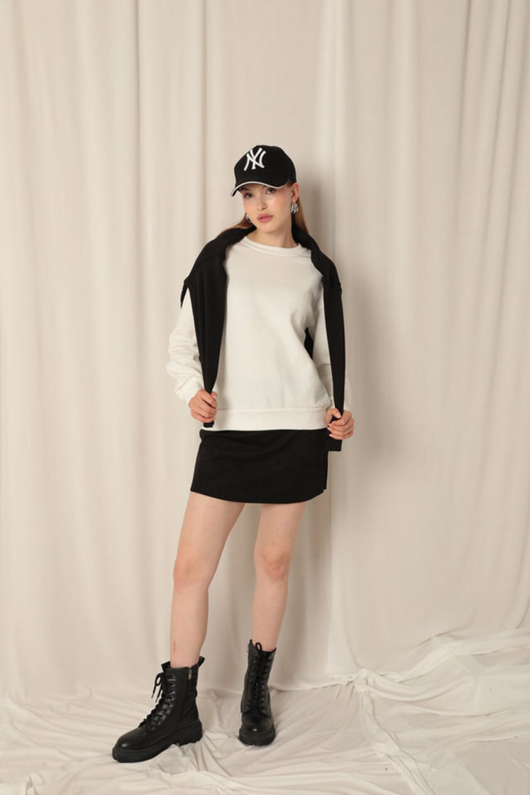 KKT Three Thread Fabric Basic Women's Ecru Sweat - Franklin