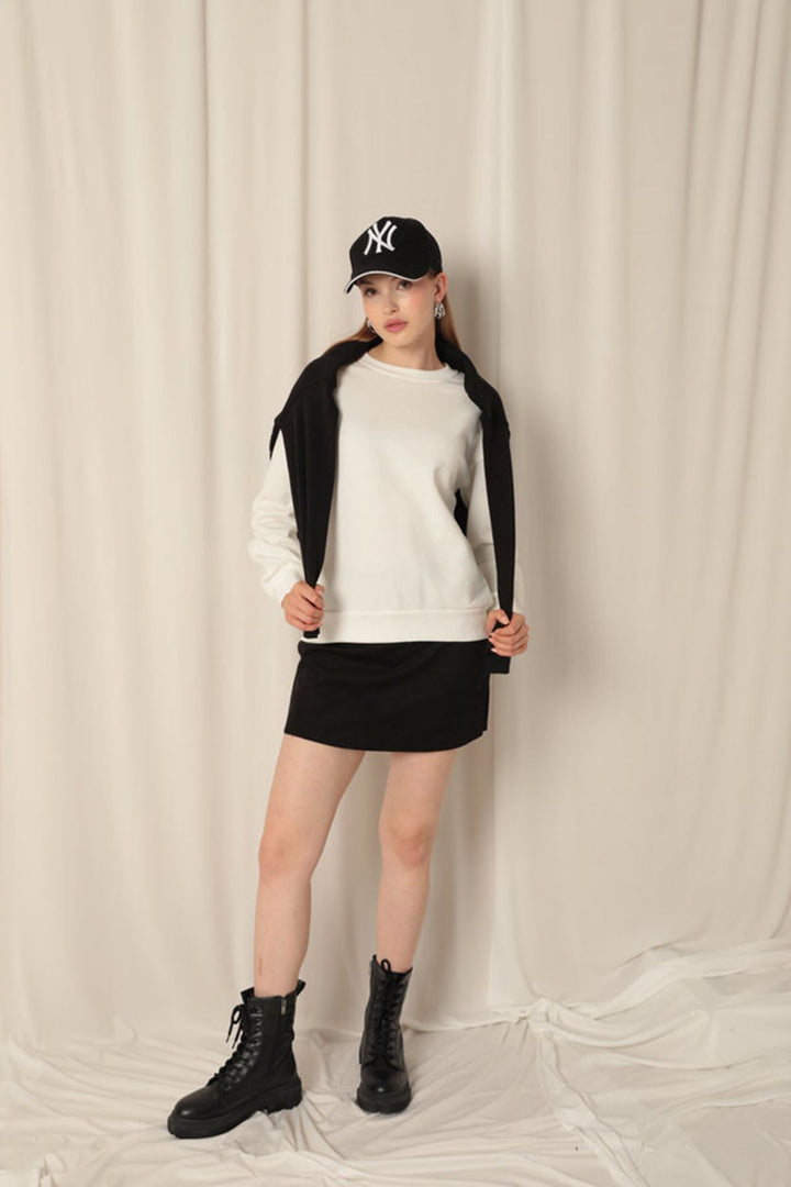 KKT Three Thread Fabric Basic Women's Ecru Sweat - Franklin