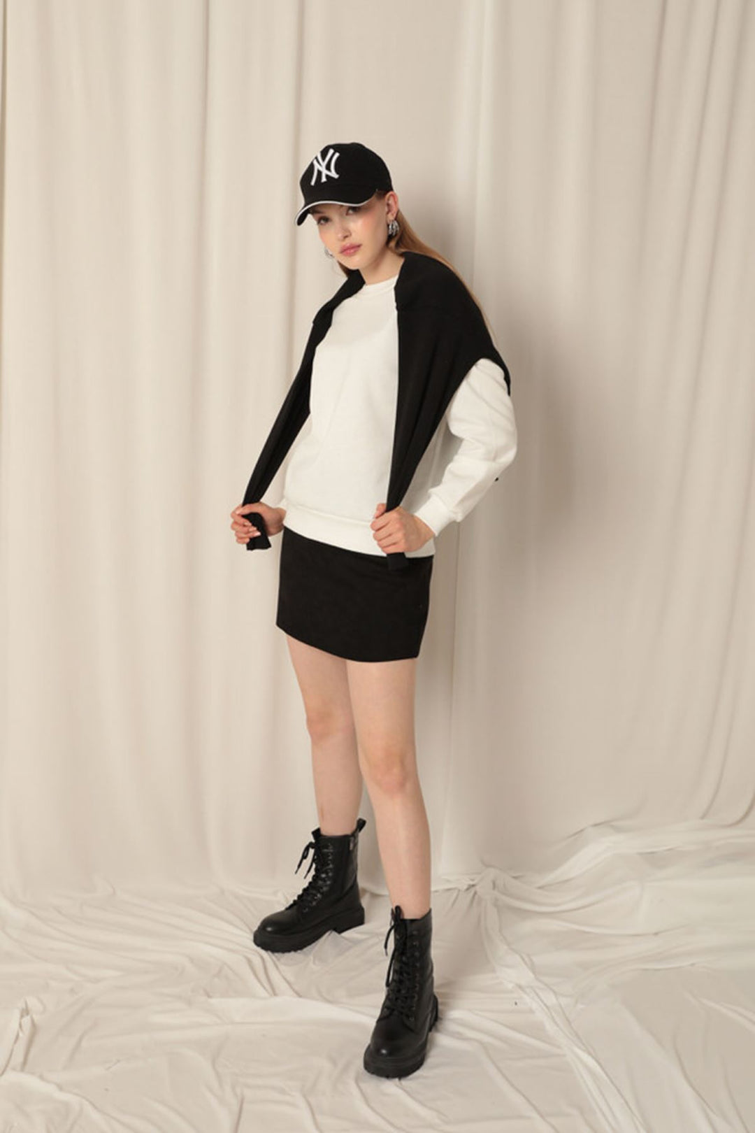 KKT Three Thread Fabric Basic Women's Ecru Sweat - Franklin
