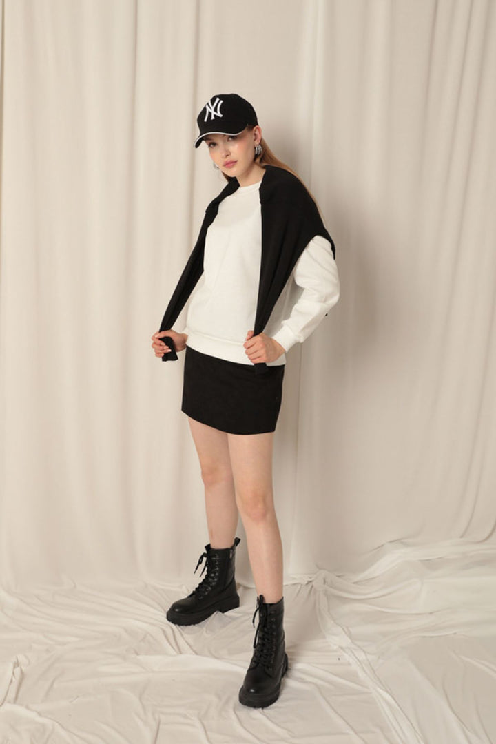 KKT Three Thread Fabric Basic Women's Ecru Sweat - Franklin