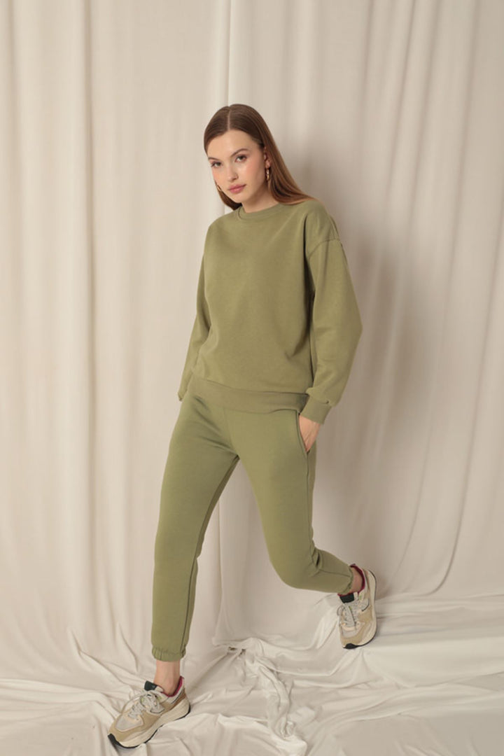 KKT Three Thread Fabric Basic Women's Khaki Sweat - Waterlooville