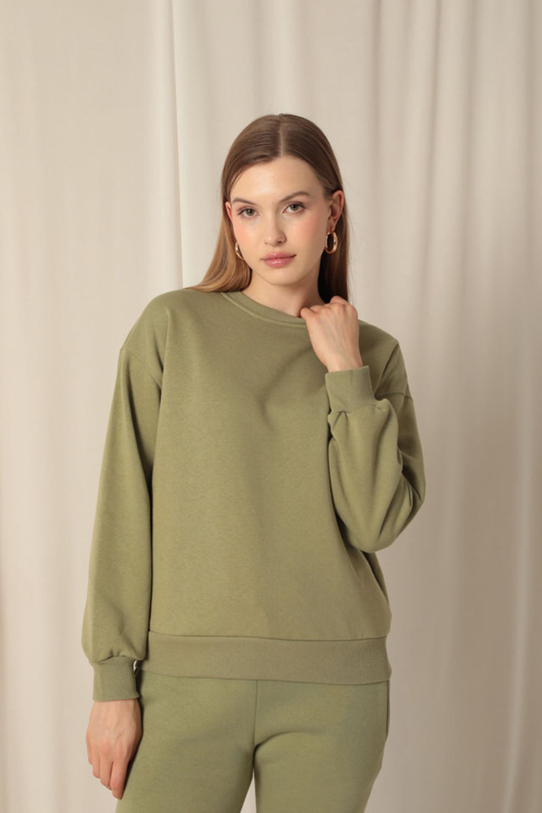 KKT Three Thread Fabric Basic Women's Khaki Sweat - Waterlooville
