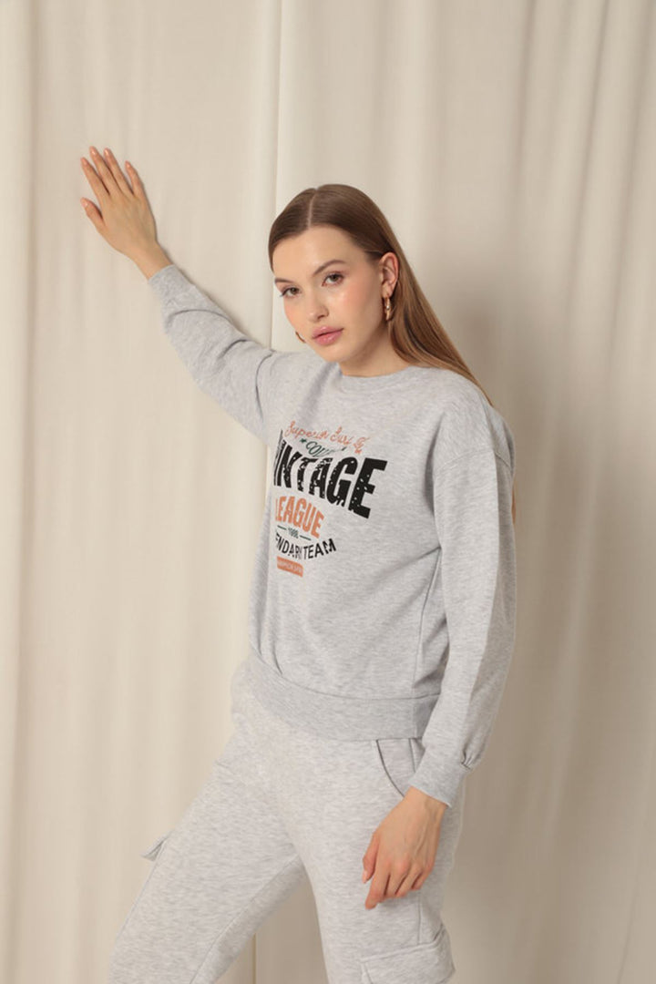 KKT Three Thread Fabric Women's Gray Sweat - Constanţa