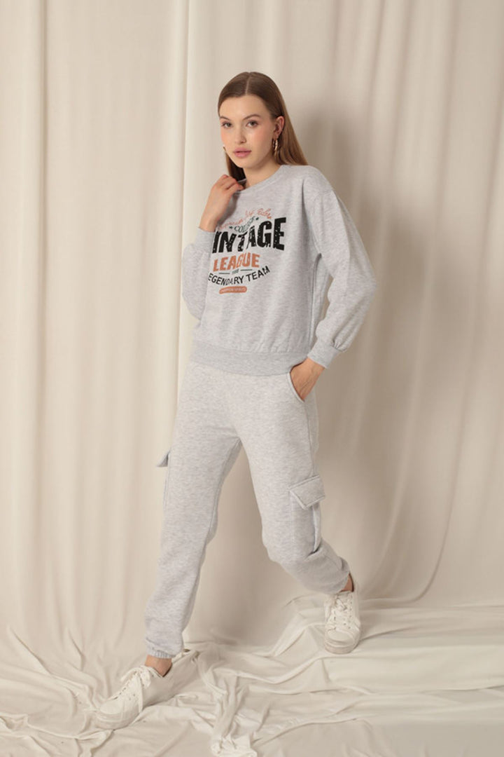 KKT Three Thread Fabric Women's Gray Sweat - Constanţa