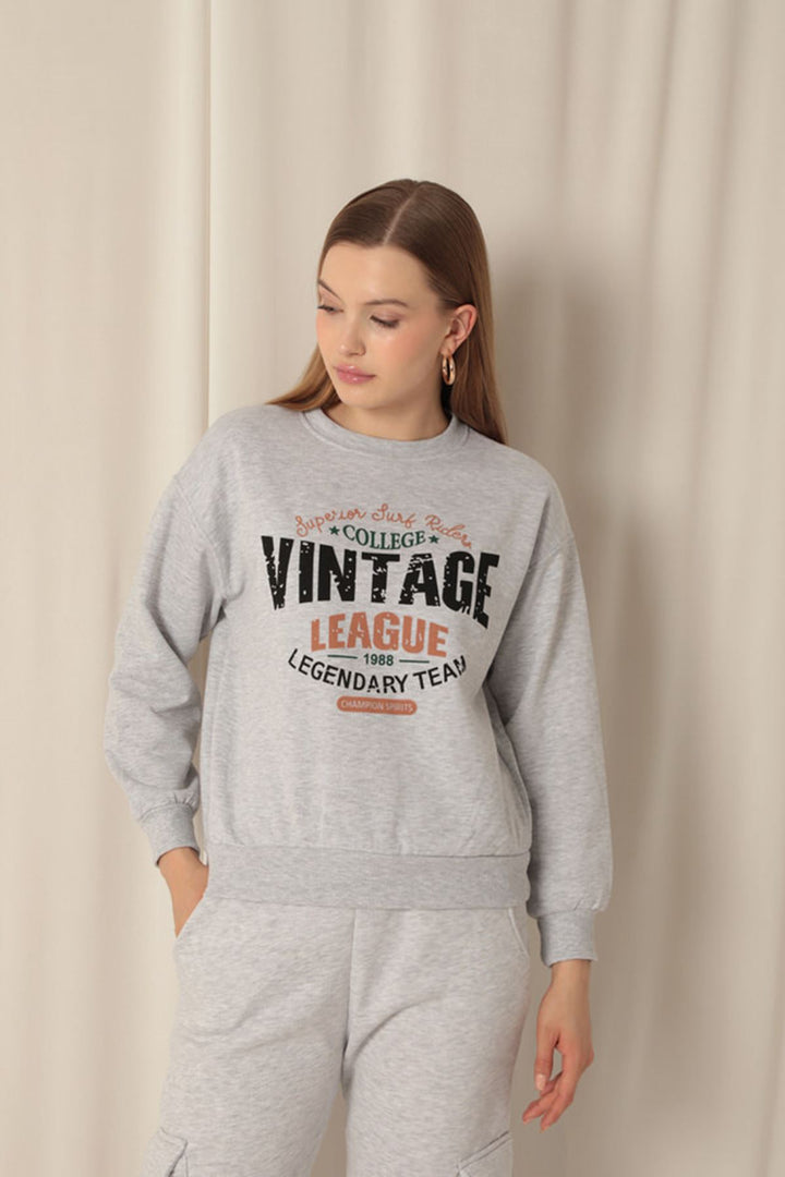 KKT Three Thread Fabric Women's Gray Sweat - Constanţa