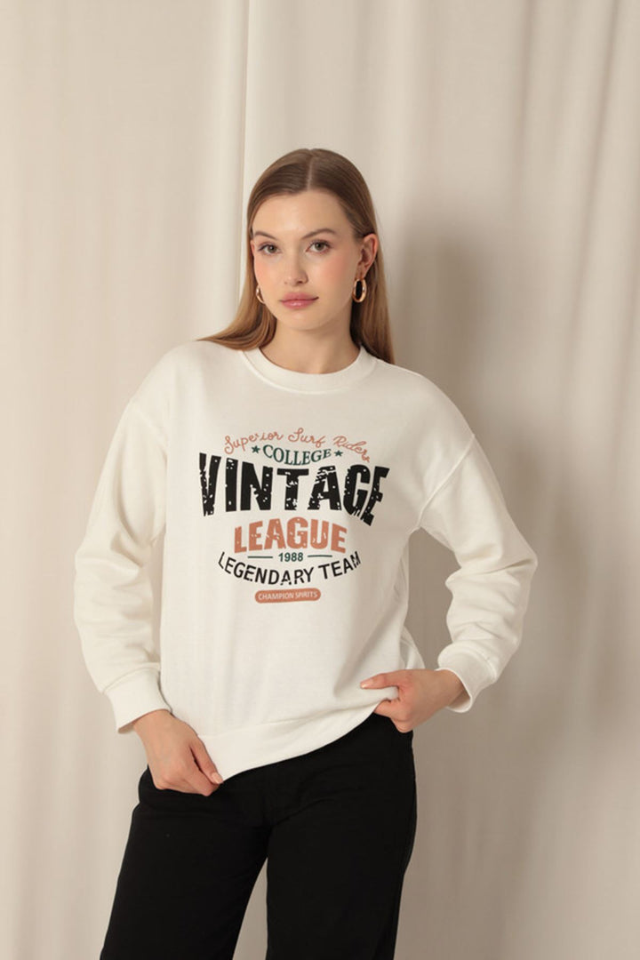 KKT Three Thread Fabric Women's Ecru Sweat - Downers Grove