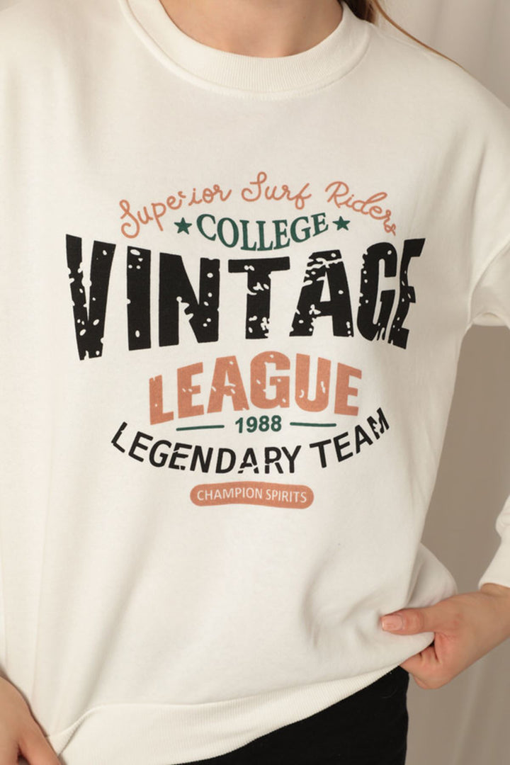 KKT Three Thread Fabric Women's Ecru Sweat - Downers Grove