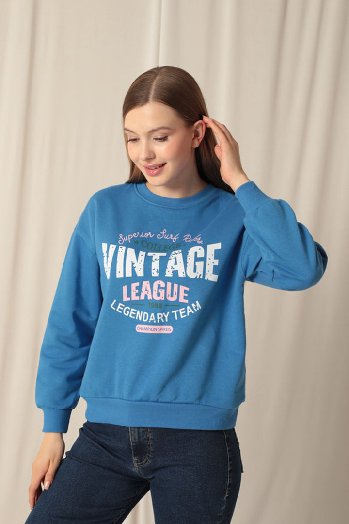 KKT Three Thread Fabric Women's Blue Sweat - Tampico