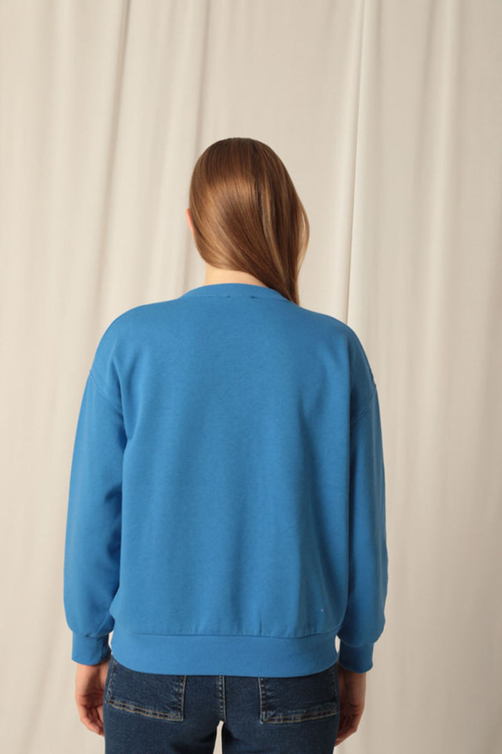 KKT Three Thread Fabric Women's Blue Sweat - Tampico